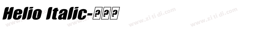 Helio Italic字体转换